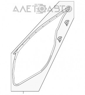 Front left door seal Mazda CX-5 13-16