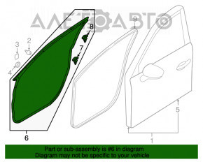 Front left door seal Mazda CX-5 13-16