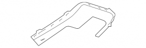 Lower left rear bumper trim for Land Rover Range Rover Sport 13-22