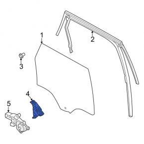 Window lift mechanism rear left Ford Bronco Sport 21-25