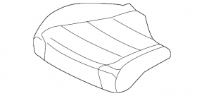 Lower passenger seat trim Volkswagen ID.4 21-22 black leather with perforation, heated