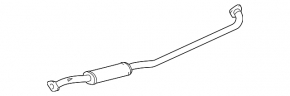Exhaust line, middle part, Toyota Solara 2.4 04-06, with sensor