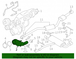 The catalytic converter for the BMW X3 F25 2013-2017 2.0T is rusty.