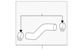 Upper cooling hose Hyundai Tucson 16-21 2.0