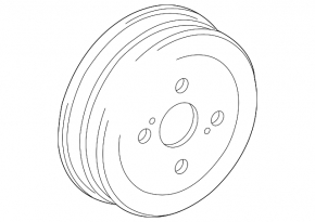 Rear left brake disc for Toyota Prius C 12-19