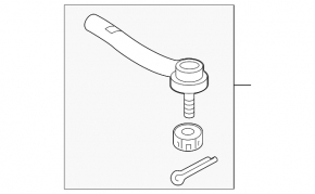 Steering tip left Lexus RX350 RX450h 10-15