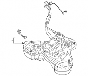 Fuel tank for Audi A6 C8 19-25 2.0T, 3.0T