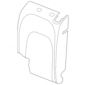Left rear seat backrest for Audi E-Tron 19-23, dark gray leather
