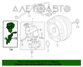 Chrysler 200 15-17 2.4 Master Cylinder Vacuum Pump