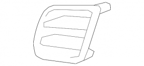 Right front bumper grille for Toyota RAV4 09-12 Sport