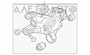 Rear left axle shaft Hyundai Azera 12-17