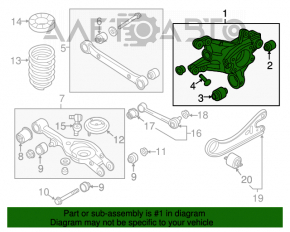Rear left axle shaft Hyundai Azera 12-17