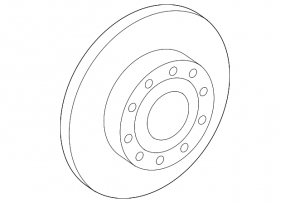 Brake disc rear left VW Beetle 12-19