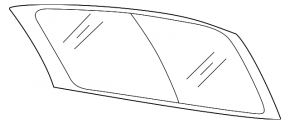 Rear glass of the trunk door VW Beetle 12-19