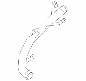 Intercooler pipe left central VW Tiguan 18-24 plastic