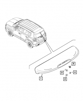 Jeep Renegade 15-23 Tailgate Spoiler