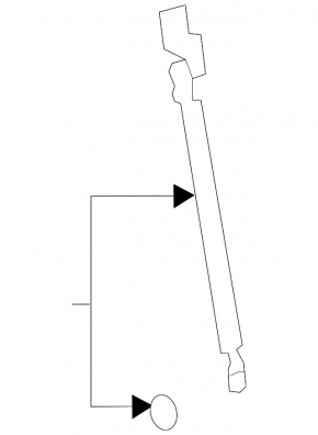 Left tailgate shock absorber Subaru Forester 14-18 SJ