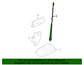 Antenna rod Mini Cooper F56 3d 14-24