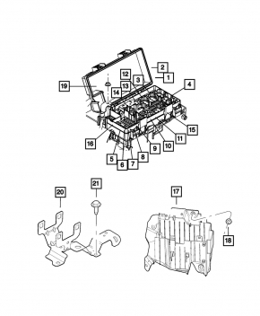 Dodge Durango Underhood Fuse Box 12
