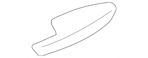 Front right door trim armrest for Hyundai Sonata 11-15, gray rubber