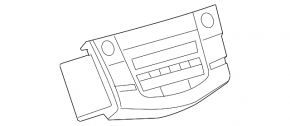 Toyota Rav4 06-12 tape recorder, radio, CD player scratches