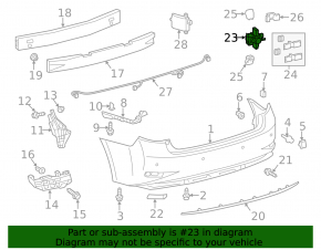 Rear parking sensors Lexus ES300h ES350 13-15 without housing