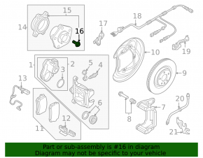 Rear left outer CV joint mounting bolt for Audi A6 C8 19-24 AWD