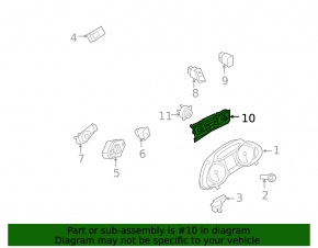 Climate control Audi Q5 8R 09-12 without heating