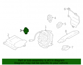 Airbag Sensor Front Left Subaru XV Crosstrek 18-23