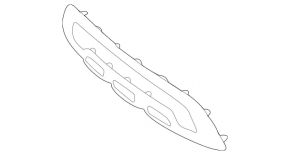 Mercedes GLC 300 20-22 chrome front bumper lip trim
