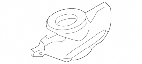 Rear left shock absorber support for Mitsubishi Outlander 23-25