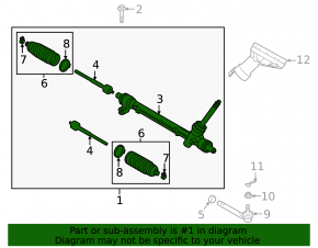 Steering rack Mazda CX-30 20-