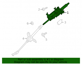 Porsche Cayenne 19-26 steering column for memory