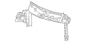 Upper radiator deflector Chevrolet Malibu 16-18 1.5T, 2.0T
