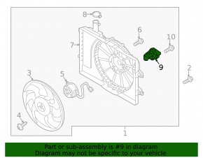 Cooling system resistor Hyundai Elantra 21-23 2.0