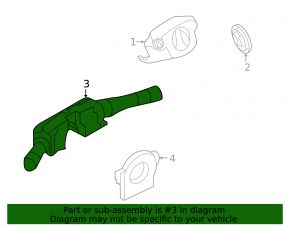 Nissan Pathfinder 13-20 Steering Column Switches Without PTF