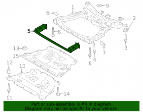Front Subframe Reinforcement Volvo XC90 16-21