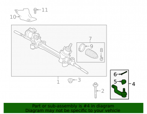 Right steering tip for Lexus NX 22-25 US built