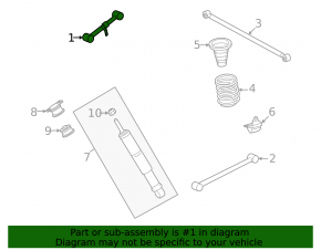 Rear right transverse control arm Lexus LX 22-26