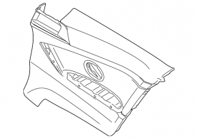 Card rear left BMW 4 F32 14-20 Coupe, brown leather