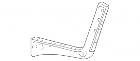 Lower reinforcement for the right wing apron for Toyota Sienna 2010