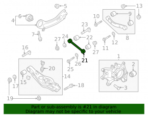Rear left transverse control arm Hyundai Palisade 20-25
