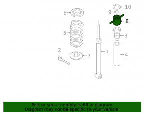 Shock absorber support rear left Kia Forte 19-24 2.0 under beam OEM