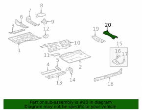 Rear Engine Mount Lexus IS250 14-15 RWD