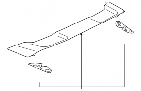 Mitsubishi Lancer 16-17 trunk lid spoiler