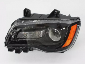 Headlight front left naked Chrysler 300 12-14 dorest halogen dark