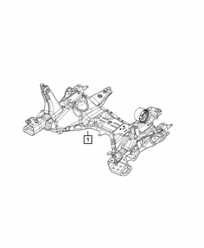 Front subframe for Jeep Cherokee KL 20-22 2.0T FWD