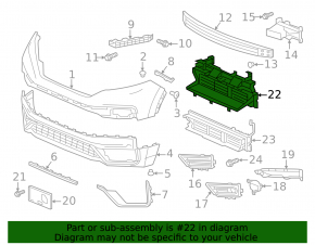 Radiator Deflector Blinds Honda CRV 20-22 Upper