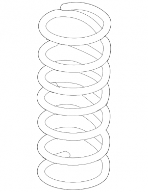 Front left spring Audi Q7 4L 10-15
