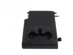 Rear seat armrest, 2nd row, Jeep Compass 17-25, black leather